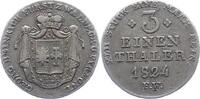 Waldeck 1/3 Taler Georg Heinrich 1813-1845. -