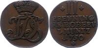 Sachsen-Weimar-Eisenach 2 Pfennig Friedrich III. von Gotha-Altenburg, als Vormund 1749-1755. -