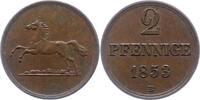 Braunschweig-Wolfenbüttel 2 Pfennig Kupfer Wilhelm 1831-1884. -