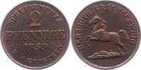 Braunschweig-Wolfenbüttel 2 Pfennig Wilhelm 1831-1884. -