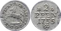 Braunschweig-Wolfenbüttel 2 Pfenning Ferdinand Albrecht II. 1735. -