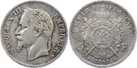 Frankreich 5 Francs Napoleon III. 1852-1870. -
