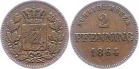 Bayern 2 Pfennig Maximilian II. Joseph 1848-1864. -