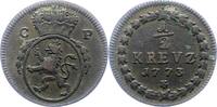 Pfalz-Kurlinie 1/2 Kreuzer Karl Theodor 1742-1799. -