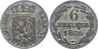 Nassau 6 Kreuzer Wilhelm 1816-1839. -