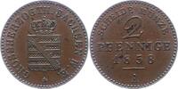 Sachsen-Weimar-Eisenach 2 Pfennig Carl Alexander 1853-1901. -