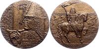 Großbritannien Bronzemedaille William I, der Eroberer 1066-87, Duc de Normandie, König von Endland, Guilleomele Conquerant. -