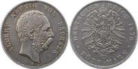 Sachsen 5 Mark Albert 1873-1902. -