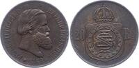 Brasilien 20 Reis Pedro II 1831-1889. -