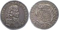 Sachsen-Albertinische Linie 1/6 Taler Johann Georg III. 1680-1691. -