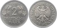 2 Mark 1951  J Münzen der Bundesrepublik Deutschland Mark 1945-2001. Prachtexemplar. Fast Stempelglanz