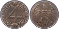 Weimarer Republik 4 Reichspfennig -