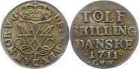 Dänemark 12 Skilling Frederik IV. 1699-1730. -