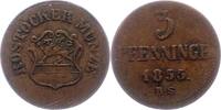 Mecklenburg-Rostock, Stadt 3 Pfennig -