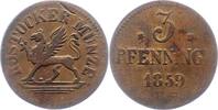 Mecklenburg-Rostock, Stadt 3 Pfennig -