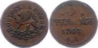 Mecklenburg-Rostock, Stadt 3 Pfennig -