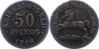 Braunschweig 50 Pfennig Eisen Herzogtum Braunschweig. -