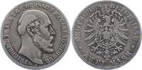 Mecklenburg-Schwerin 2 Mark Friedrich Franz II. 1842-1883. -
