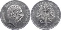 Sachsen 5 Mark Albert 1873-1902. -