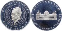 Personenmedaillen Silbermedaille Brandt, Willy * 1913 Lübeck, +1992 Unkel, SPD Politiker und Nobelpreisträger. -