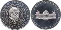 Personenmedaillen Silbermedaille Adenauer, Konrad *1876 - +1967. -