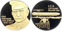 Personenmedaillen Zeppelin, Graf Ferdinand *1838, +1916, Erbauer des lenkbaren Luftschiffs. -