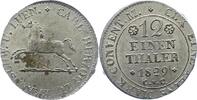 Braunschweig-Wolfenbüttel 1/12 Taler Karl 1815-1830. -