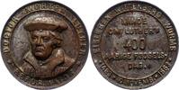 Reformation Dessau. DÄNISCHE Eisengussmedaille 1 400. Geburtstag von Martin Luther 1883. -