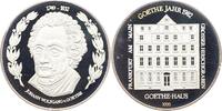 Personenmedaillen Silbermedaille Goethe, Johann Wolfgang von *1749 Frankfurt, +1832. -