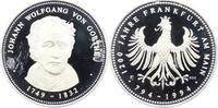 Personenmedaillen Silbermedaille Goethe, Johann Wolfgang von *1749 Frankfurt, +1832. -