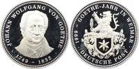 Personenmedaillen Silbermedaille Goethe, Johann Wolfgang von *1749 Frankfurt, +1832. -