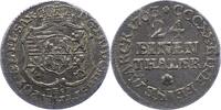 Sachsen-Albertinische Linie 1/24 Taler Friedrich Christian 1763. -