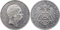 Sachsen 5 Mark Albert 1873-1902. -