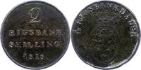 Dänemark 2 Rigsbank Skilling Frederik VI. 1808-1839. -