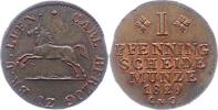 Braunschweig-Wolfenbüttel Cu Pfennig Karl 1815-1830. -