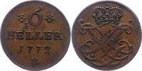 Hessen-Kassel 6 Heller Friedrich II. 1760-1785. -