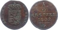 Hessen-Kassel 1/2 Kreuzer Wilhelm IX. 1785-1803. -