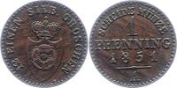 Lippe, Grafschaft Pfennig Paul Friedrich Emil Leopold 1851-1875. -