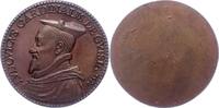 Frankreich-Lothringen Einseitige Bronzemedaille Karl III. 1545-1608. -