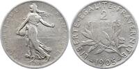 Frankreich 2 Francs Dritte Republik 1870-1940. -