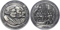 Reformation Versilberte Bronzemedaille 400-Jahrfeier der Übergabe der Augsburger Konfession. -