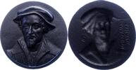 Personenmedaillen Geschwärzte Eisengussmedaille Melanchthon, Philipp *1497 Bretten/Unterpfalz, +1560 Wittenberg, deutscher Humanist und Reformator. -