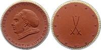 Reformation Porzellanmedaille 400-Jahrfeier der Übergabe der Augsburger Konfession. -