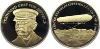 Personenmedaillen Silbermedaille Zeppelin, Graf Ferdinand *1838, +1916, Erbauer des lenkbaren Luftschiffs. -