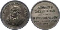 Reformation Heilbronn. Versilberte Bronzemedaille 300-Jahrfeier der Reformation 1817. -