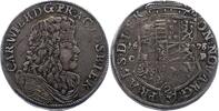 Anhalt-Zerbst 2/3 Taler Carl Wilhelm 1667-1718. -