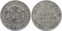 Waldeck 1/6 Taler Georg Heinrich 1813-1845. -