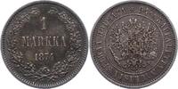 Finnland 1 Markka Alexander II. von Rußland 1855-1881. -