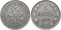 1 Markka 1908 Finnland Nikolaus II. von Russland 1894-1917. Sehr schön