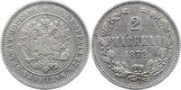 Finnland 2 Markkaa Alexander II. von Rußland 1855-1881. -